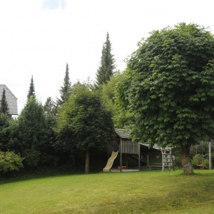 The garden from the guesthouse Macheiner