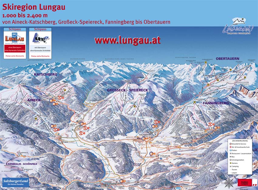 Skigebiete der Skiregion Lungau